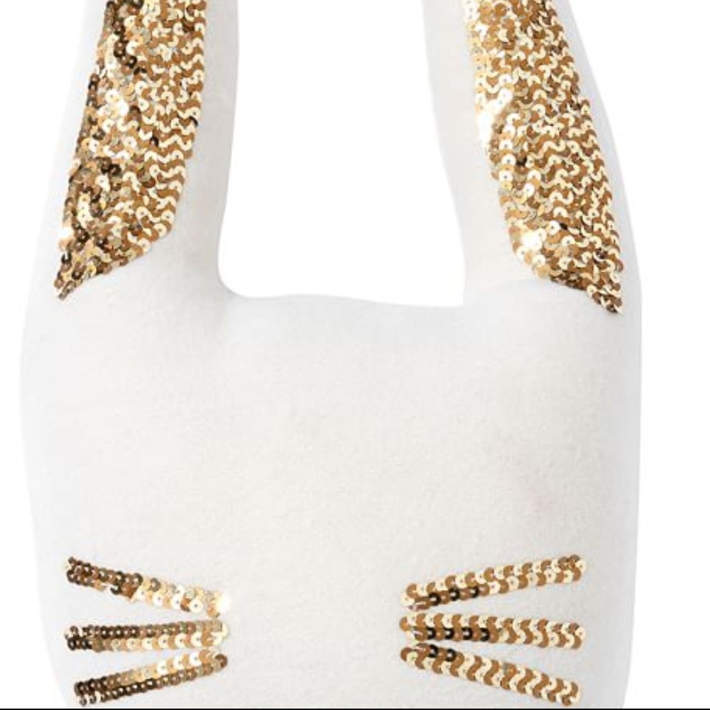 The Emily & Meritt Glitter Critter Pillows Bunny